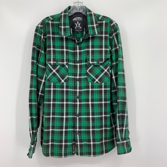 Vans Other - Vans Anthony Van Engelen Green Plaid Shirt, Sz M